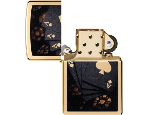 254B Poker Design Zippo Poker