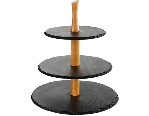 APS 3-stufige Etagère Ø 30 / 25 / 20 cm, H: 34 cm