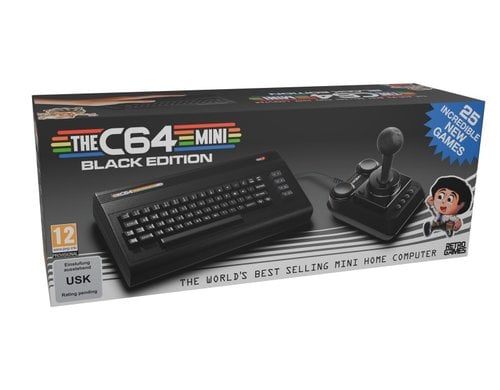 Commodore C64 Mini Black Edition inkl. 25 Games, 1 Joystick, HDMI