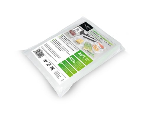 Caso Strukturbeutel transparent 16 x 23 cm