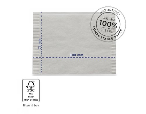 Finum Kaffeefilter One Cup 60 Stk kompostierbar Kaffeefilter