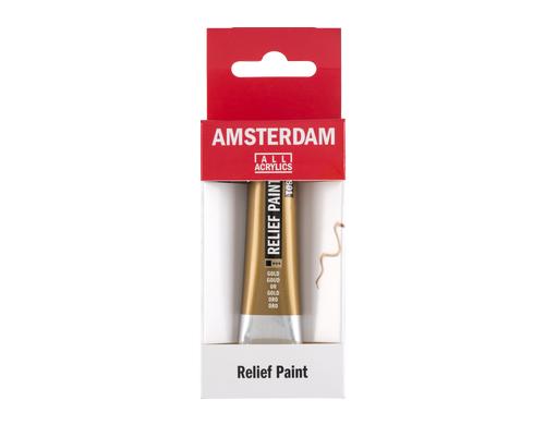 Amsterdam Acrylfarbe Reliefpaint 20ml, Farbe Gold