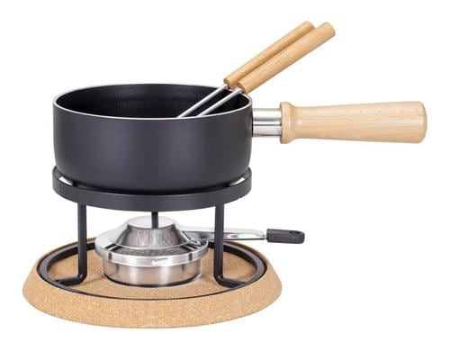 Kadastar Käsefondue-Set Aluguss Bernina Ø 16 cm, 5-teilig