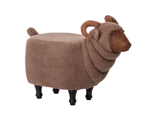 zoosy Hocker Ziege braun 68x34x38cm
