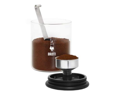 Bialetti Coffee Jar mit Moka Top Glas