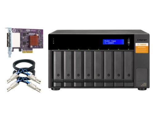 QNAP Desktop SATA 6Gbps JBOD Gehäuse 8-bay 2.5 + 3.5 SATA HDD