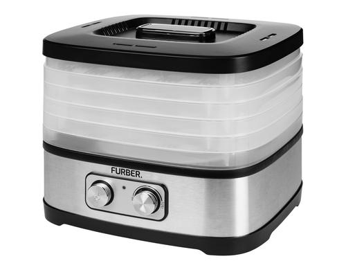 FURBER Dörrgerät 5 Etagen Temp. 40-70°C, Thermostat, 240W