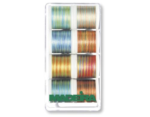 Madeira Stickgarn Polyneon Multicolor Garnbox, 8 Spulen à 200m