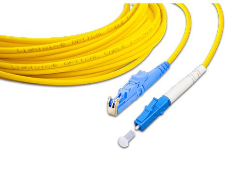 Lightwin LWL HQ Simplex Patchkabel, LSH, 5m Singlemode OS2, E2000-LC kompatibel