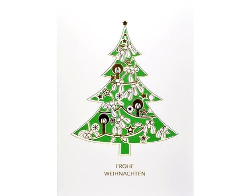 ABC Weihnachtskarte Frohe Weihnachten Format B6, 125x176mm, 1 Stück