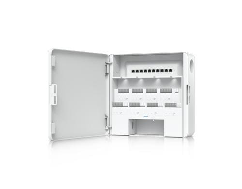 Ubiquiti UniFi Enterprise Access Hub EAH-8 Türkontroller, für bis 8 Türen, Backup Bat.