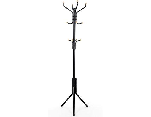 Songmics Kleiderständer Schwarz, 182 cm Metall, D: Boden 44 cm