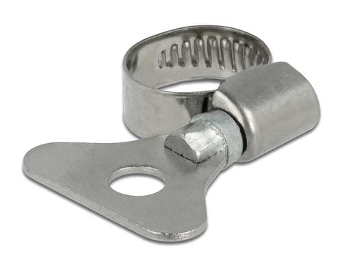 Delock Schlauchschellen 10-16mm, 10 Stück mit Flügelmutter, Metall