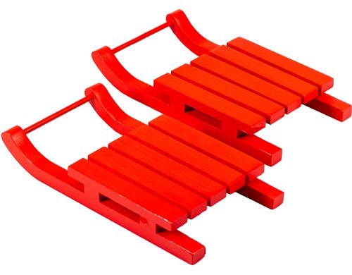 Kadastar Raclette-Pfannen-Unterlage 2er Set, 17x9cm, rot