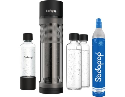Sodapop Wassersprudler 10026731 inkl. 1x 1l Pet, 1x 1l Glas, 1x 0.6l Glas