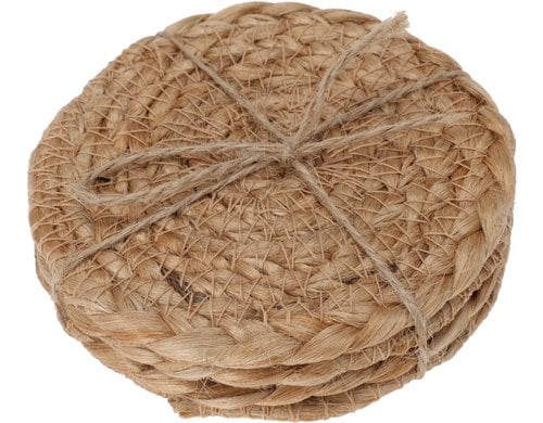 FURBER Glasuntersetzer 4er Set 4 Stk., natur