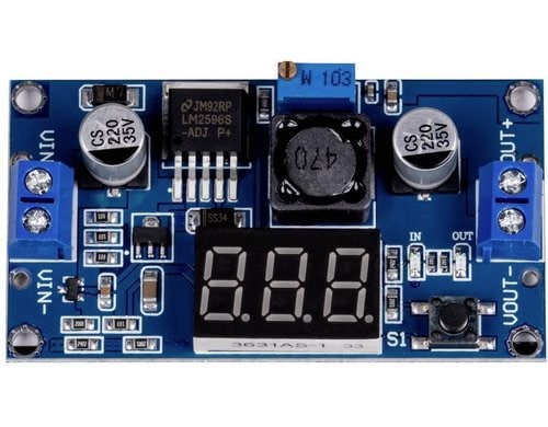 jOY-it SBC-Buck01 Spannungsregler LM2596S, DC-DC Modul, Potentiometer