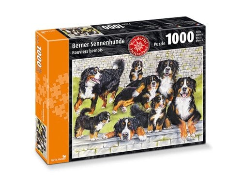 1000 Teile Puzzle Berner Sennenhunde Puzzle mit 1000 Teilen