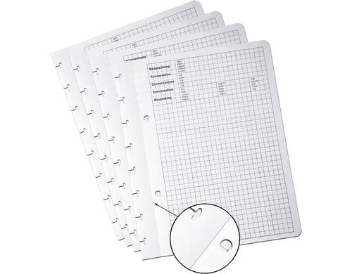 Adoc Ringheft Meeting-Ex Ersatzblock A4, 100 Stk