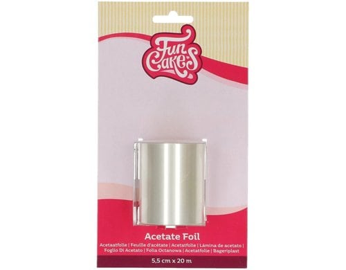 FunCakes Tortenrandfolie / Acetat Folie 5.5 cm breit, 20 m lang