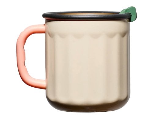 bioloco Thermobecher explorer-Forest 450ml,recycl. Edelstahl, TPR-Deckel