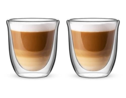 Bialetti Becher Firenze 200ml 2er Set Doppelwandig, 200ml, Borosilikatglas