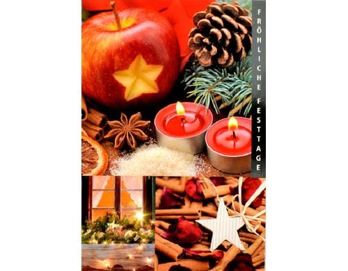 ABC Weihnachtskarte Format B6, 125x176mm, 1 Stück