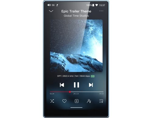 FiiO JM21 High Resolution Music Player blau/silber, Android 13, 32 GB, 4.7 Displa