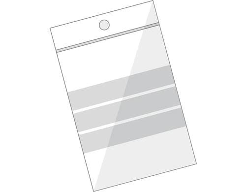 BüroLine Pressverschluss-Beutel, 10 Stk Beschriftungsfeld, 200 x 250 mm