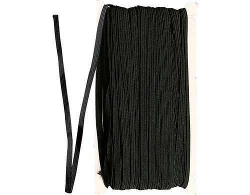 Creativ Company Elastikband weiss Breite 6 mm, Länge 5 0m