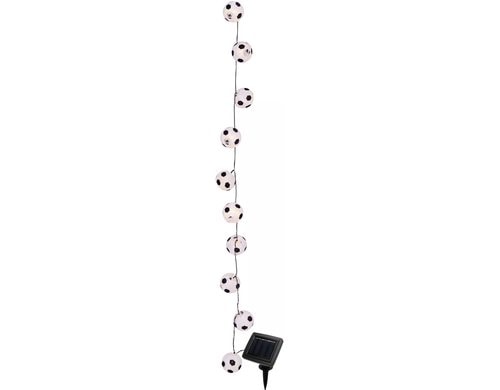 Näve LED Solar Fussball Lichterkette 20x IP44, 20x LED 0.06W, Warmweiss