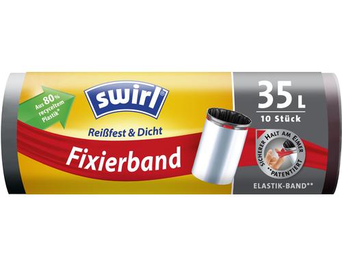 Swirl Müllbeutel mit elast Zugband 35  L 10 Stk.
