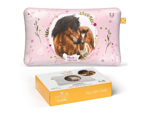 Smart Sleep smart Kids Comfort Pillow Case Bezug, 100% Baumwolle, 40°C, Pferde