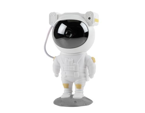 VEGAS LIGHTS Galaxy Projektor weiss Astronaut, 12x11.3x22.8cm