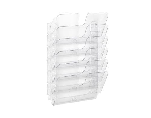 Durable Prospektständer Flexiplus 6 A4 quer 6 Fächer, 340x750x100mm, transparent