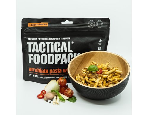 TFP Arrabiata-Pasta mit Hähnchen Netto-Gewicht: 115g Zubereitet: 415g