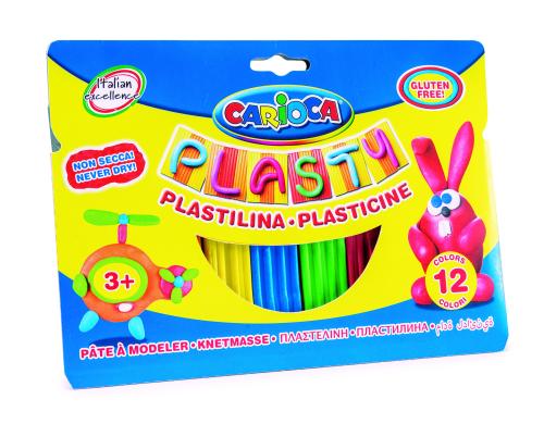 Carioca Modellierknete Plasty 12er Pack