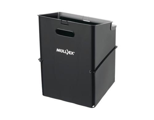 Müllex Kehrichtbehälter 35 l Behälter, Klappe, Lagerzapfen