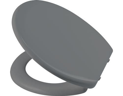diaqua WC-Sitz BARBANA Grau aus Duroplast mit Absenkautomatik