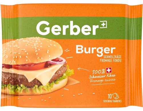 Gerber Schmelzkäse Burger Scheiben 200g, 10 Portionen