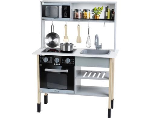 Klein-Toys Spielzeugküche, Miele, Holz (MDF), weiss, midi