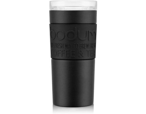 Bodum Travel Mug Doppelwandig Edelstahl chrom, 0.35 Liter