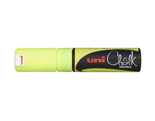 Uni CHALK kreidemarker Keilspitze 8 mm fluo gelb