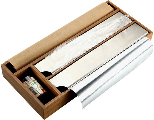 Kesper Folienspender Bambus dunkel Grösse: 42 x 19 x 5.4 cm