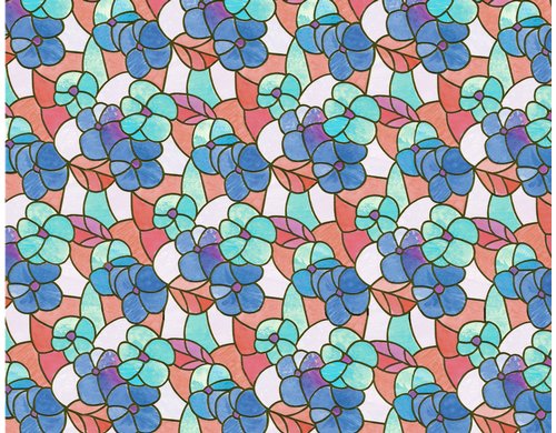 d-c-fix Fensterfolie Lisboa spring,statisch 45 x 150 cm, einfach anzubringen