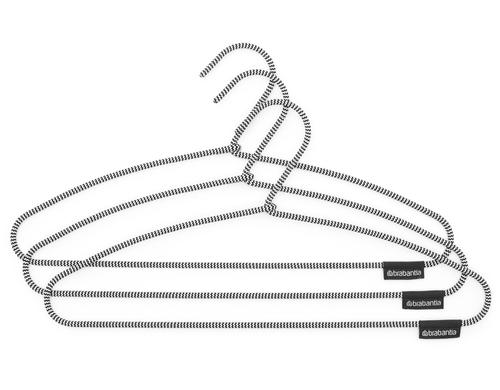 Brabantia Kleiderbügel 3er Set weiss/schwarz