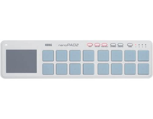 nanoPAD2, USB-Controller, 16 Pads, weiss USB-Controller, weiss