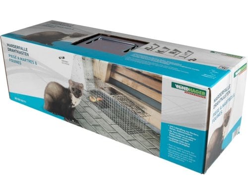 Windhager Marderfalle 60x18x20cm verzinkt Marder Lebend Falle