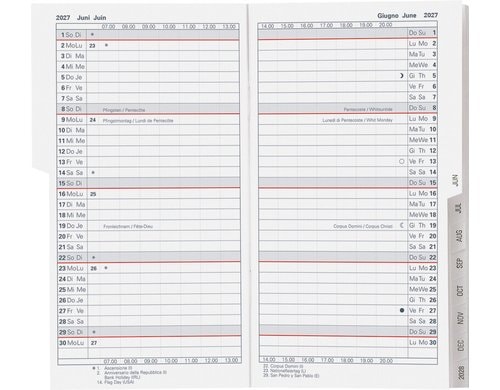 Biella Ersatzinhalt Planer2027  Luzern 8.7x15.3cm, 1 M/2S