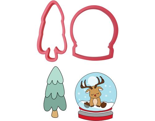 Cut my Cookies Ausstechform Schneekugel biologisch abbaubarer Kunststoff